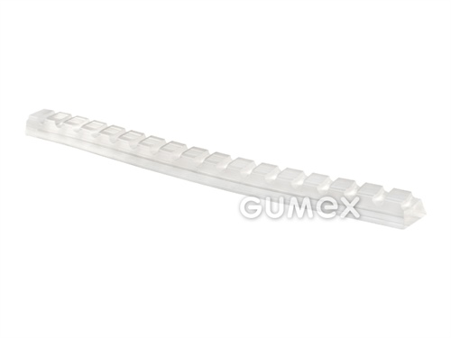 Odlehčený vodicí klínek K10 TR, 10x6mm, PVC, vroubkovaný, transparentní